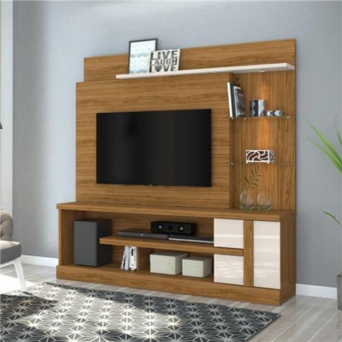 Estante Home Theater p/ TV 55" Madetec Alan Naturale / Off White